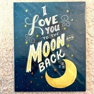 Studio Oh! "I Love You to The Moon and Back" Art Print